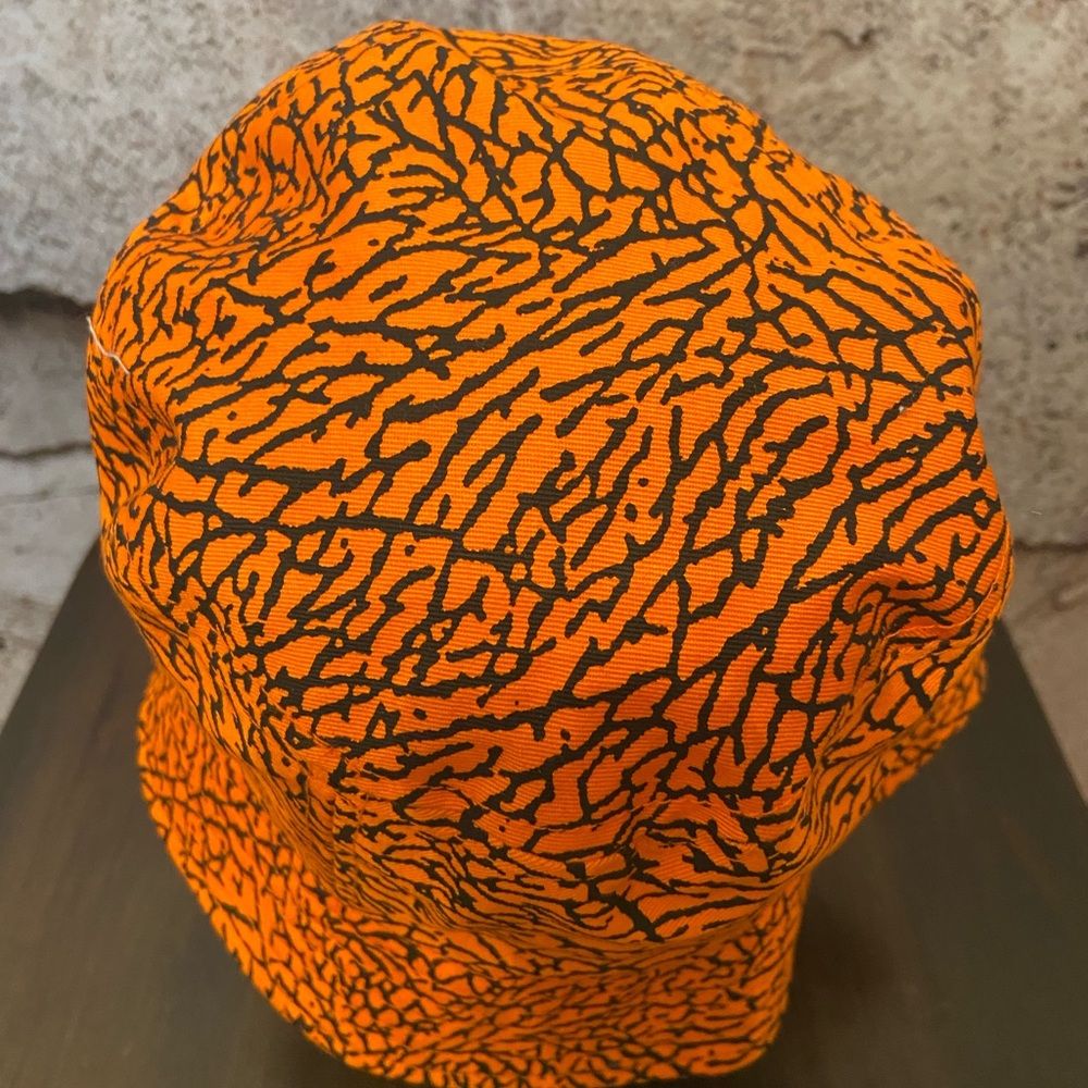 Orange & Black Cotton Bucket Hat - Picture 3 of 4